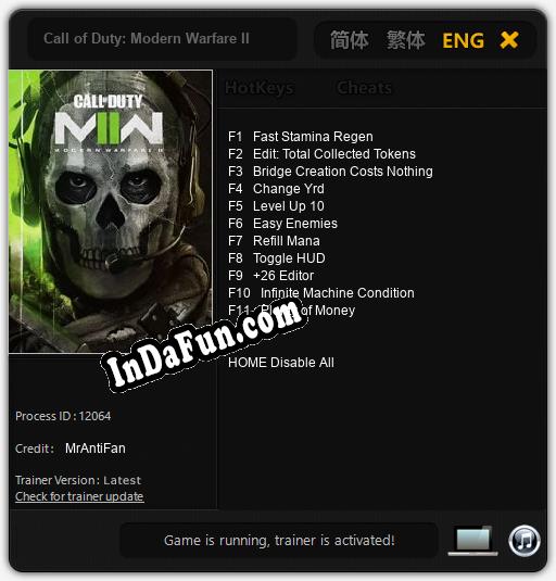 Call of Duty: Modern Warfare II: TRAINER AND CHEATS (V1.0.99)