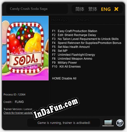 Candy Crush Soda Saga: Cheats, Trainer +10 [FLiNG]