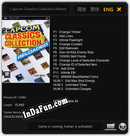 Capcom Classics Collection Reloaded: TRAINER AND CHEATS (V1.0.42)