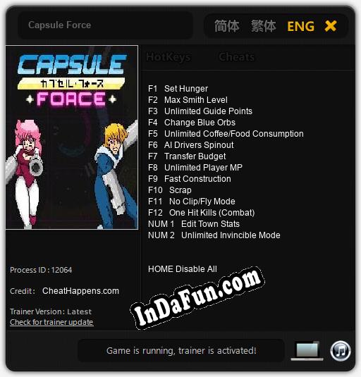 Trainer for Capsule Force [v1.0.5]