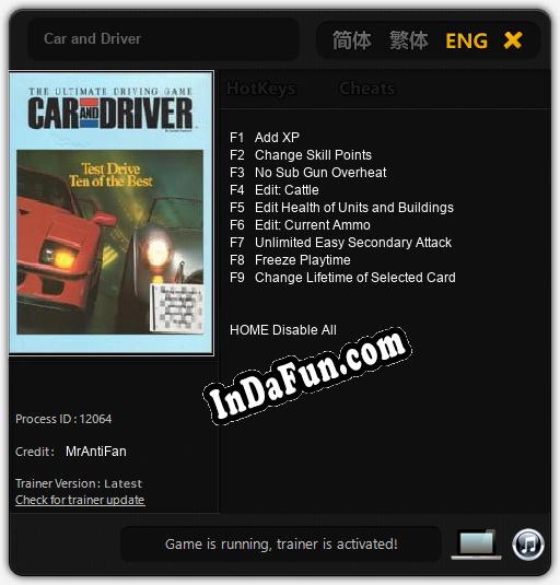 Car and Driver: Trainer +9 [v1.3]
