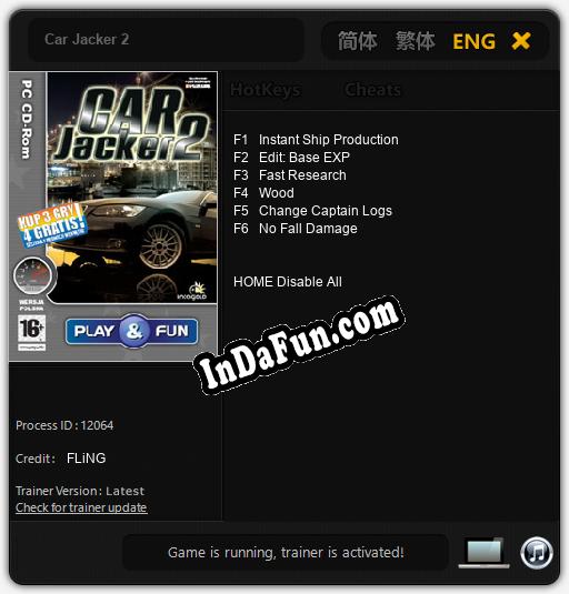 Car Jacker 2: Cheats, Trainer +6 [FLiNG]