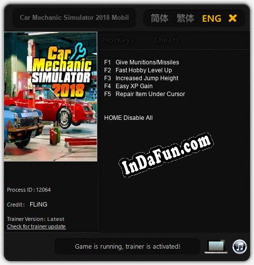 Car Mechanic Simulator 2018 Mobile: TRAINER AND CHEATS (V1.0.45)