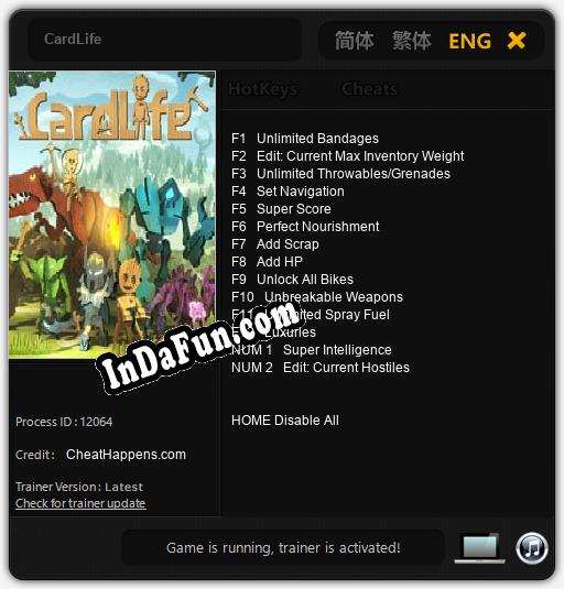 CardLife: TRAINER AND CHEATS (V1.0.66)