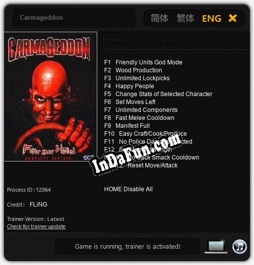 Carmageddon: Trainer +14 [v1.6]