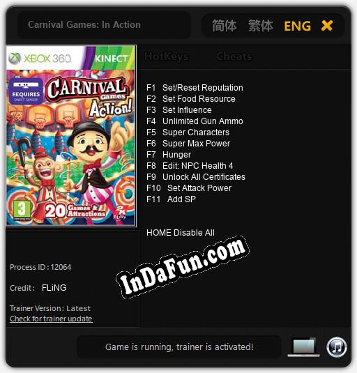 Carnival Games: In Action: Cheats, Trainer +11 [FLiNG]