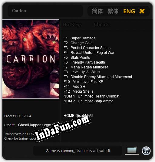 Carrion: Cheats, Trainer +14 [CheatHappens.com]