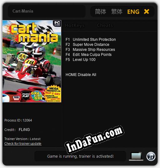 Cart-Mania: TRAINER AND CHEATS (V1.0.19)