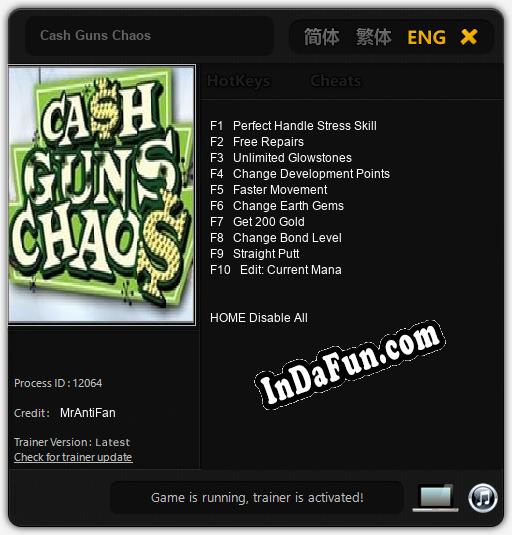 Cash Guns Chaos: Cheats, Trainer +10 [MrAntiFan]