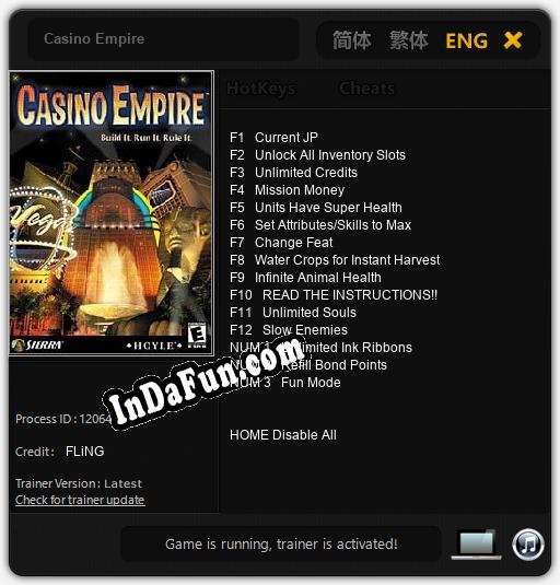 Casino Empire: TRAINER AND CHEATS (V1.0.14)