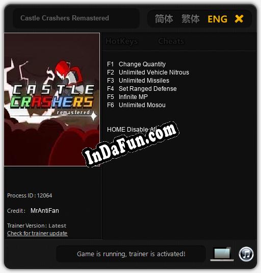 Castle Crashers Remastered: Cheats, Trainer +6 [MrAntiFan]