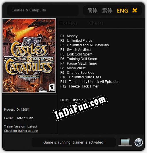 Castles & Catapults: Cheats, Trainer +12 [MrAntiFan]