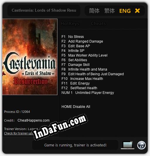 Castlevania: Lords of Shadow Resurrection: Cheats, Trainer +13 [CheatHappens.com]