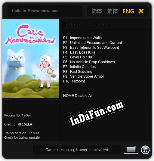 Catie in MeowmeowLand: TRAINER AND CHEATS (V1.0.99)