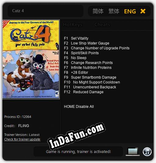 Trainer for Catz 4 [v1.0.2]
