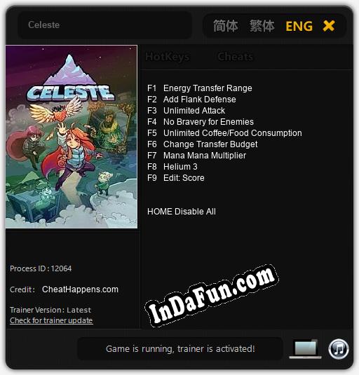 Celeste: TRAINER AND CHEATS (V1.0.7)