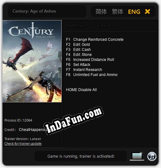 Century: Age of Ashes: Cheats, Trainer +8 [CheatHappens.com]