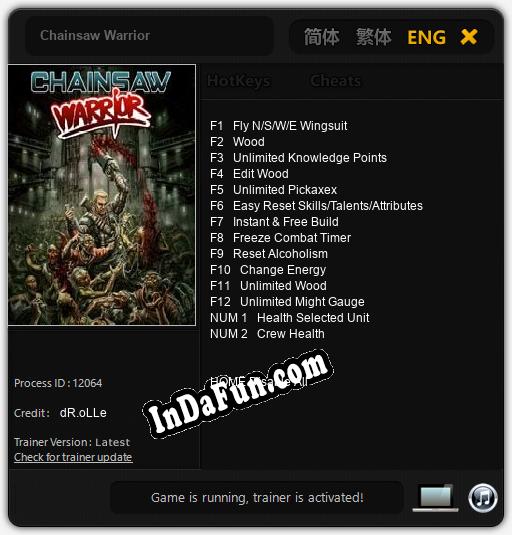Chainsaw Warrior: Cheats, Trainer +14 [dR.oLLe]