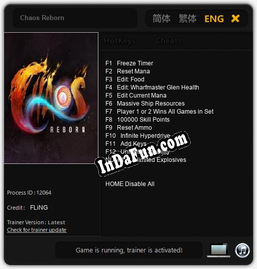 Chaos Reborn: TRAINER AND CHEATS (V1.0.32)