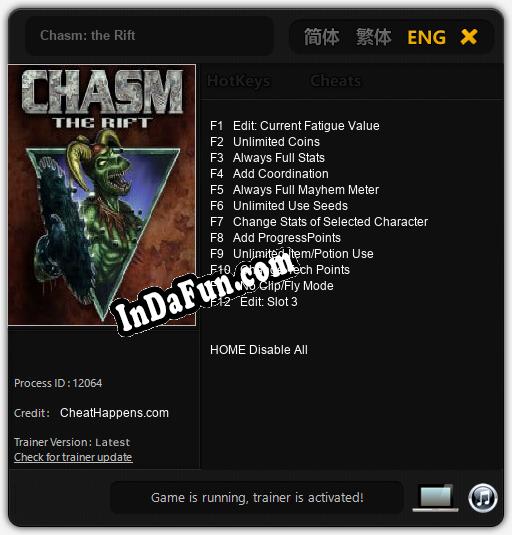 Chasm: the Rift: TRAINER AND CHEATS (V1.0.92)