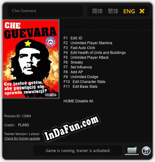 Che Guevara: TRAINER AND CHEATS (V1.0.66)