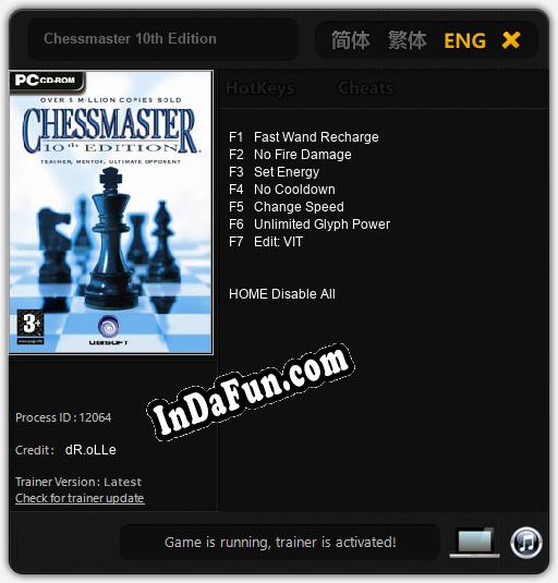 Chessmaster 10th Edition: TRAINER AND CHEATS (V1.0.83)