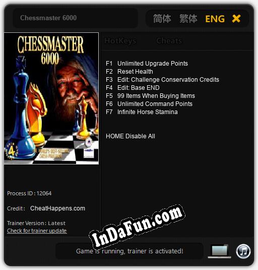 Chessmaster 6000: TRAINER AND CHEATS (V1.0.72)