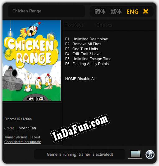 Trainer for Chicken Range [v1.0.7]