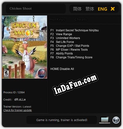 Chicken Shoot: TRAINER AND CHEATS (V1.0.99)