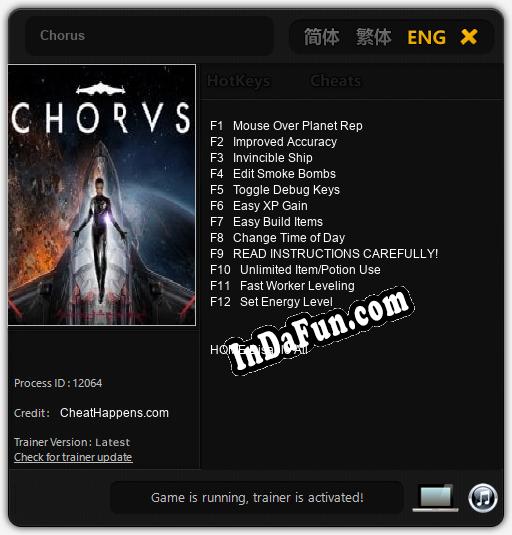 Trainer for Chorus [v1.0.3]