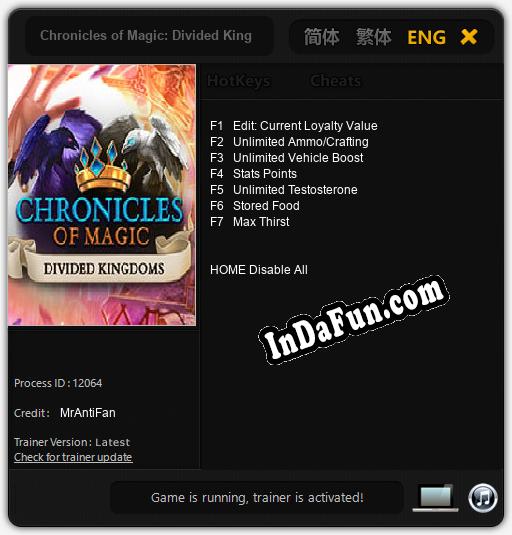 Chronicles of Magic: Divided Kingdoms: Cheats, Trainer +7 [MrAntiFan]