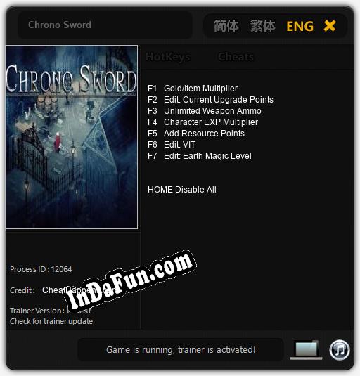 Chrono Sword: Trainer +7 [v1.7]