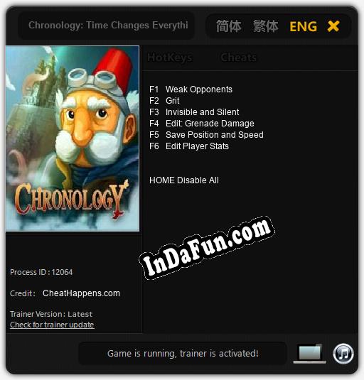 Trainer for Chronology: Time Changes Everything [v1.0.2]