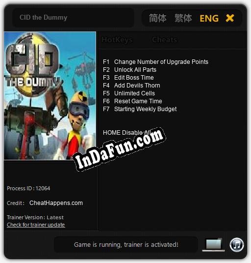 CID the Dummy: Trainer +7 [v1.2]