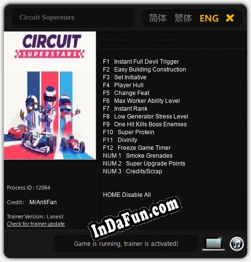 Circuit Superstars: Trainer +15 [v1.6]