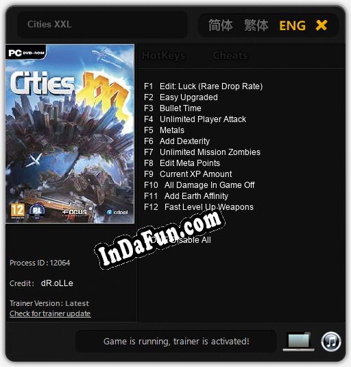 Cities XXL: TRAINER AND CHEATS (V1.0.83)