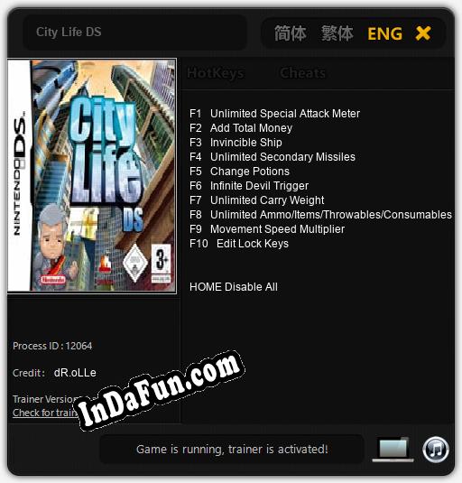 Trainer for City Life DS [v1.0.3]