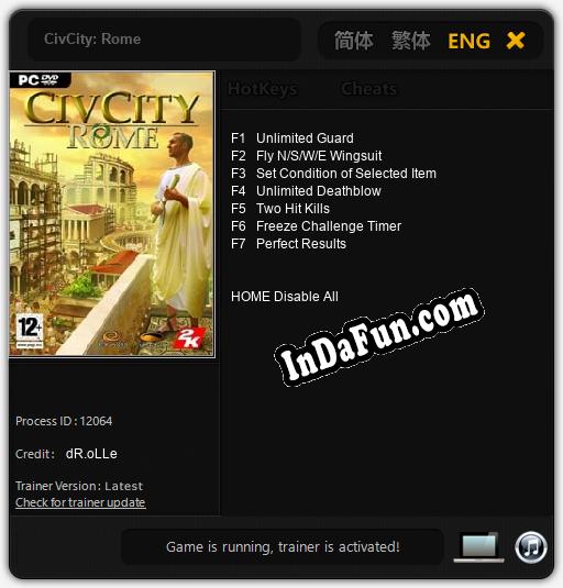 Trainer for CivCity: Rome [v1.0.4]