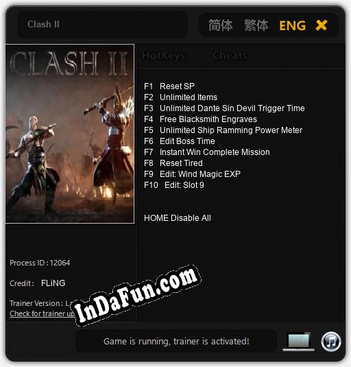 Clash II: Cheats, Trainer +10 [FLiNG]