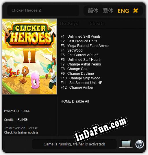 Clicker Heroes 2: Trainer +12 [v1.5]