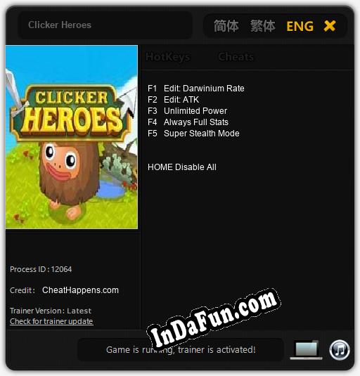 Trainer for Clicker Heroes [v1.0.3]