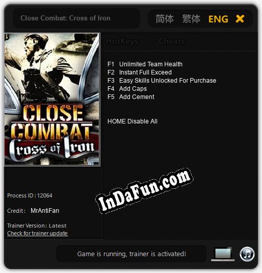 Close Combat: Cross of Iron: Trainer +5 [v1.5]