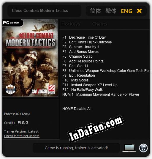 Close Combat: Modern Tactics: Cheats, Trainer +13 [FLiNG]