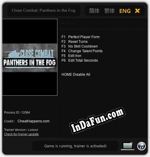 Close Combat: Panthers in the Fog: TRAINER AND CHEATS (V1.0.75)