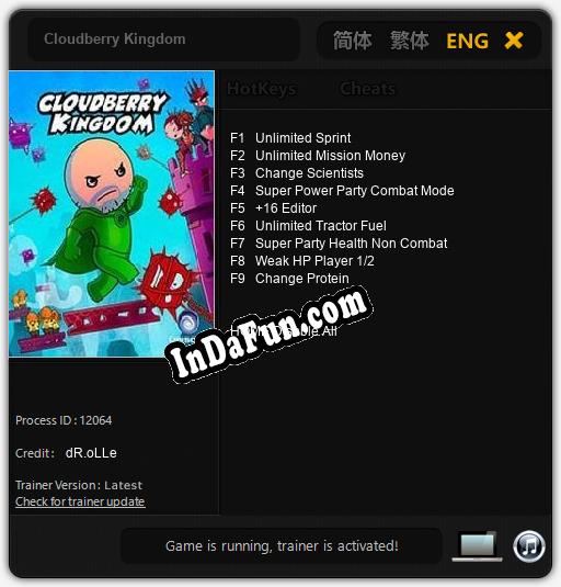 Cloudberry Kingdom: Trainer +9 [v1.4]