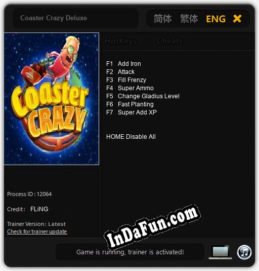 Coaster Crazy Deluxe: Trainer +7 [v1.9]