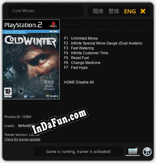 Cold Winter: Cheats, Trainer +7 [MrAntiFan]