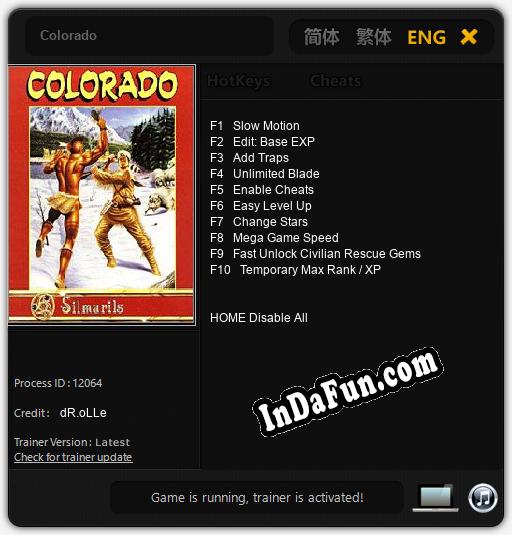 Colorado: TRAINER AND CHEATS (V1.0.40)