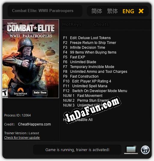 Combat Elite: WWII Paratroopers: Trainer +15 [v1.6]