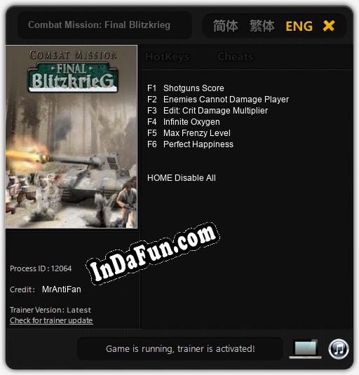 Combat Mission: Final Blitzkrieg: Trainer +6 [v1.9]